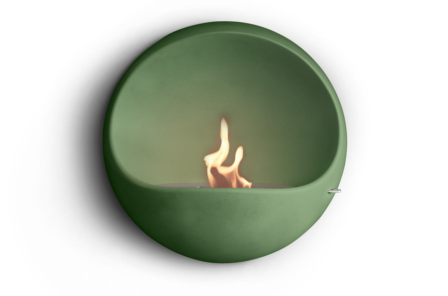 My Cave Bio Fireplace, color Olive Skin, Materials Silk Concrete