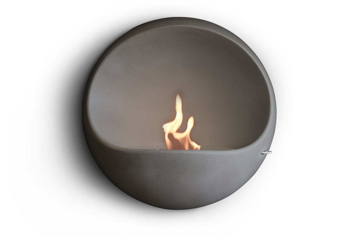 My Cave - Bio Fireplace, color Ash Ash, Materials Silk Concrete