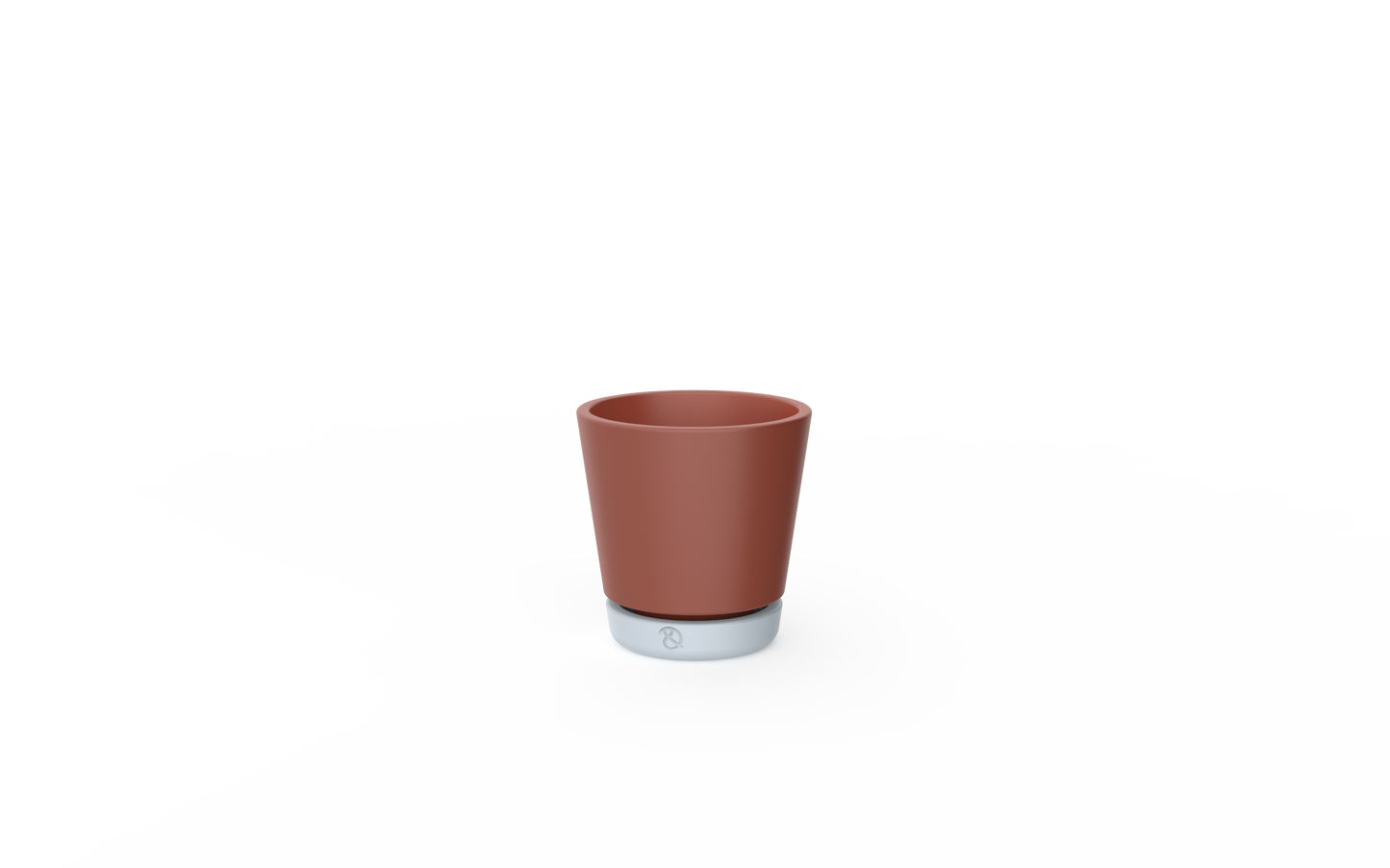 Clay Play Stoneware Flower Pot Ø14 H14 - Burning Rust