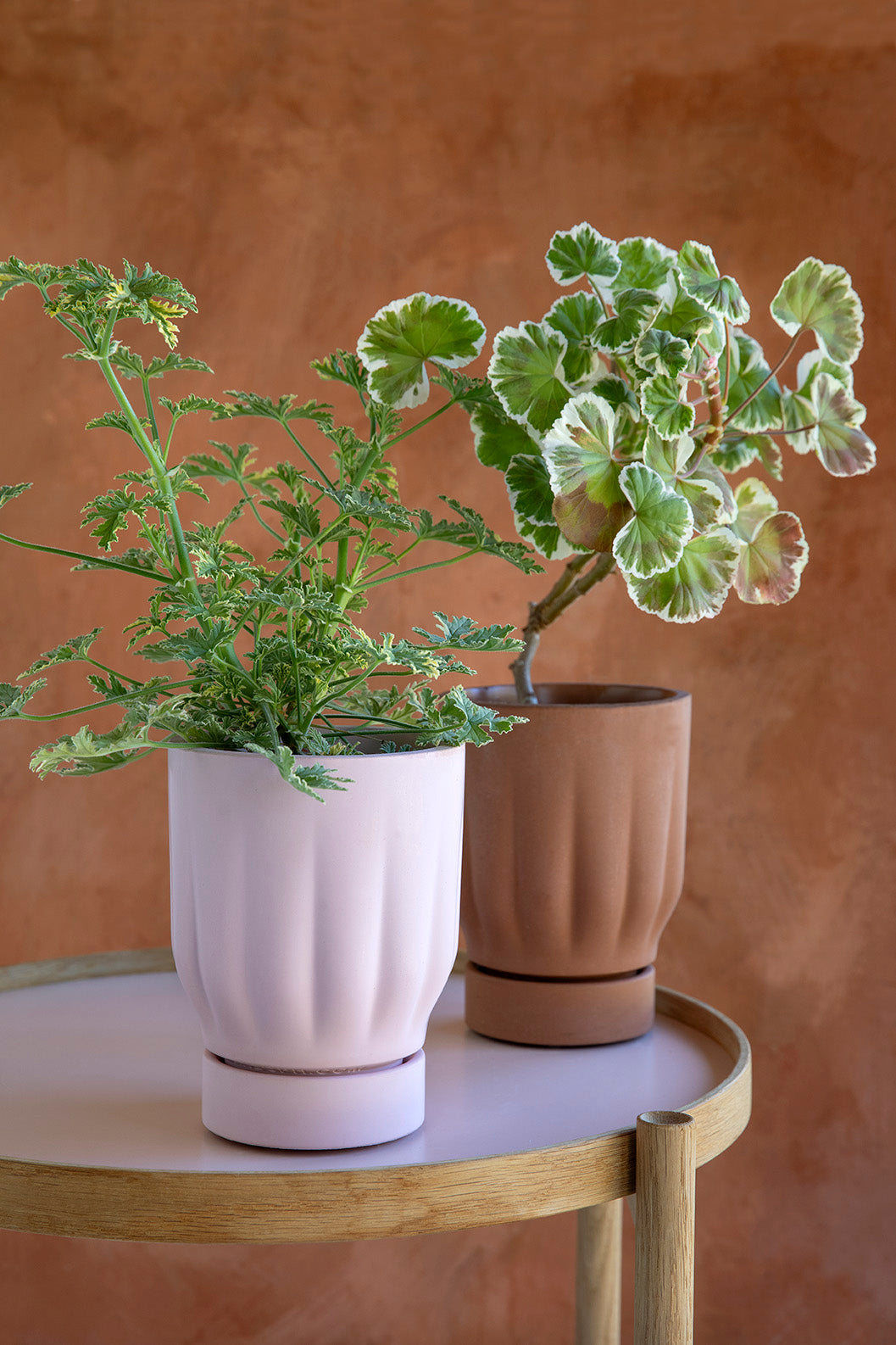Raw Matter Silk Concrete Flower Pot Ø25 H33 - Candy Floss