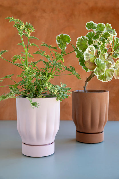 Raw Matter Silk Concrete Flower Pot Ø25 H33 - Candy Floss