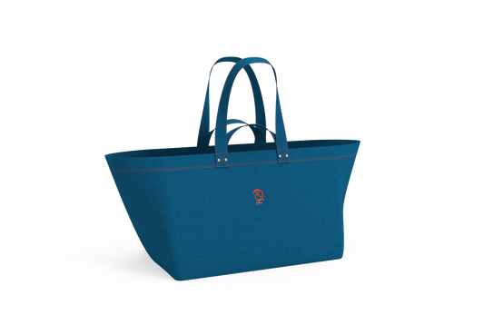 Carry me Home - Big Canvas Bag - Bold Blue