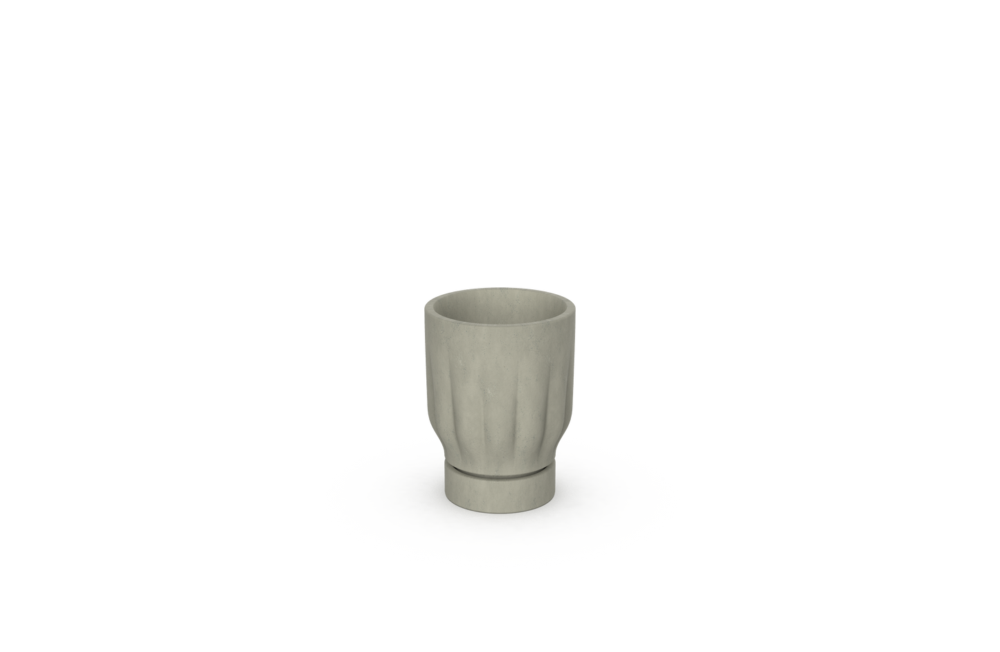 Raw Matter Silk Concrete Flower Pot Ø14 H18 - Mosty oyester