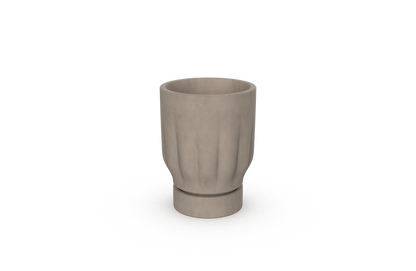 Raw Matter Silk Concrete Flower Pot Ø21 H28 - Coffee To Go