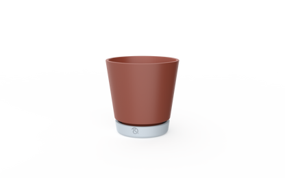 Clay Play Stoneware Flower Pot Ø21 H21 - Burning Rust