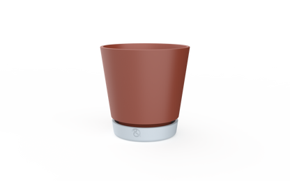 Clay Play Stoneware Flower Pot Ø24 H22 - Burning Rust