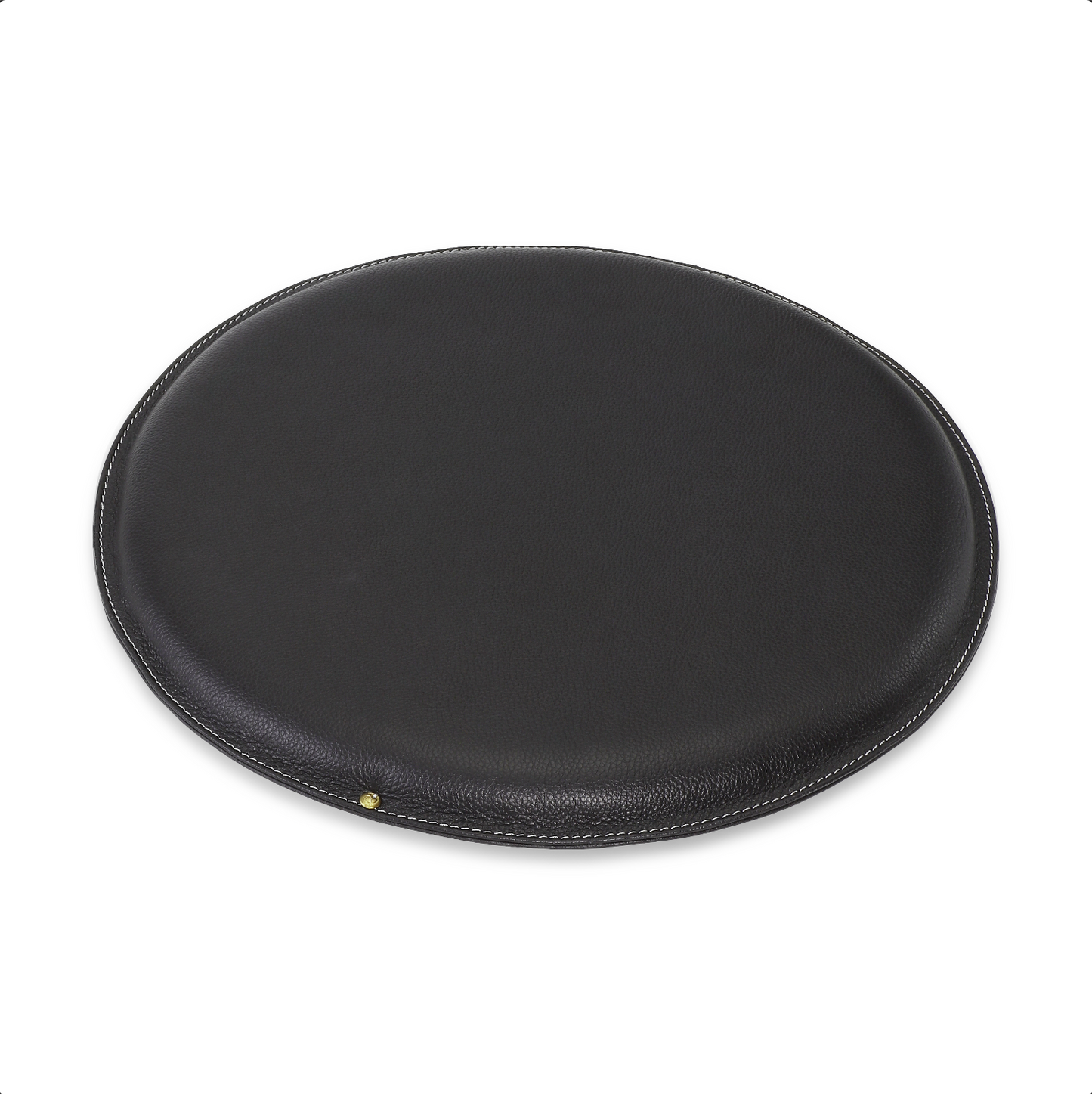 Round my Petite - Leather Pillow - Almost Black