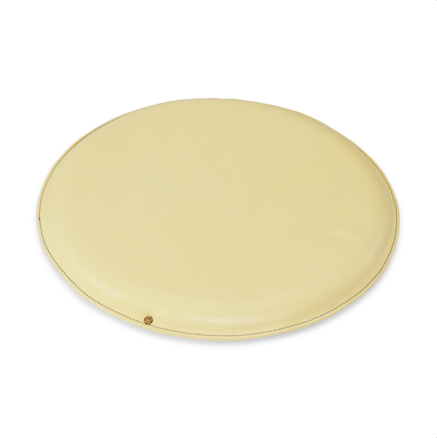 Round my Petite - Leather Pillow - Pale Pineapple