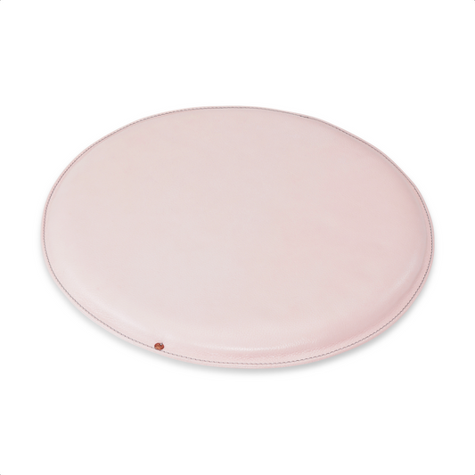 Round my Petite - Leather Pillow - Sweet Candy Floss