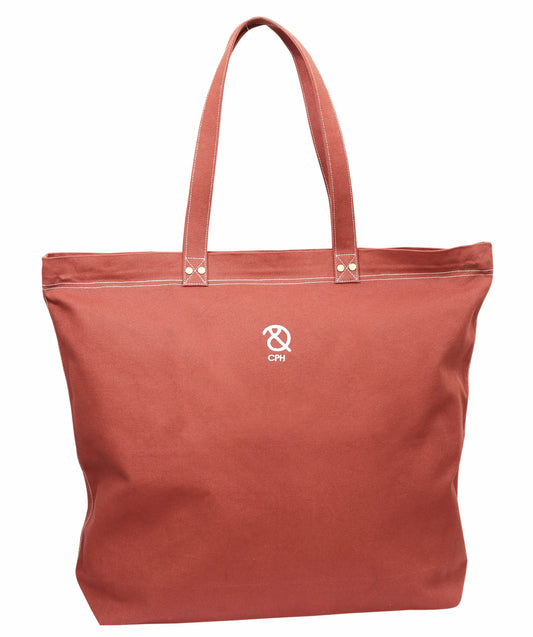 Grab and Go - Canvas Tote Bag - Burning Rust