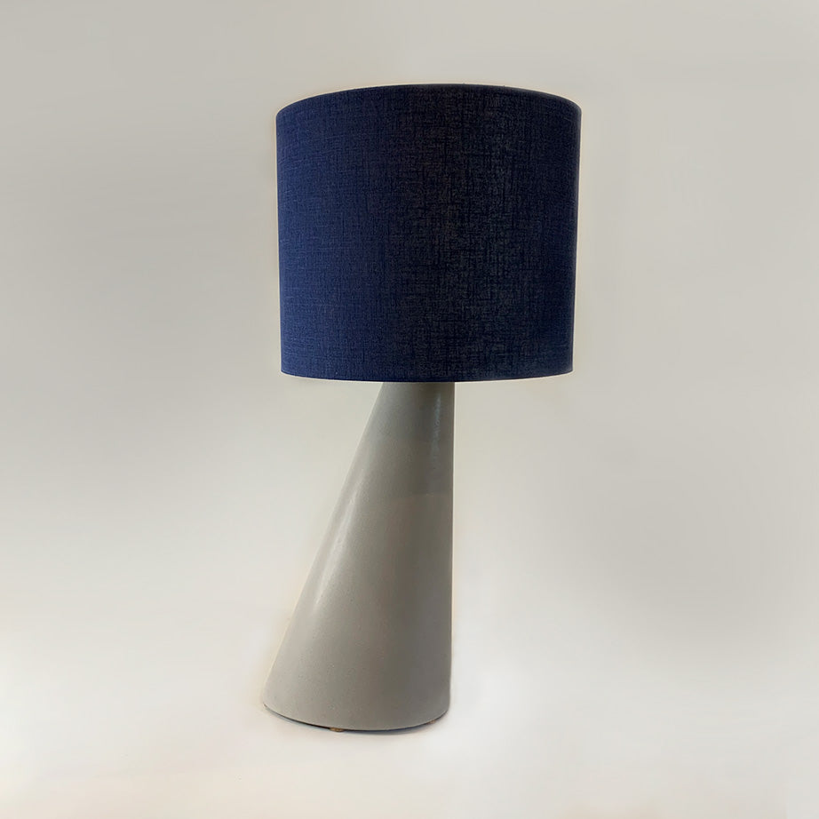 Right Angle - Lamp & Shade - Moisty Oyster