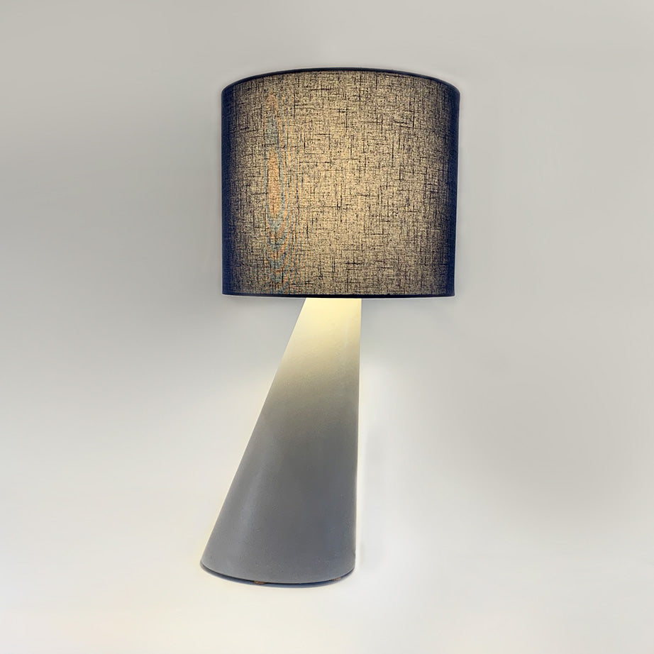 Right Angle - Lamp & Shade - Moisty Oyster