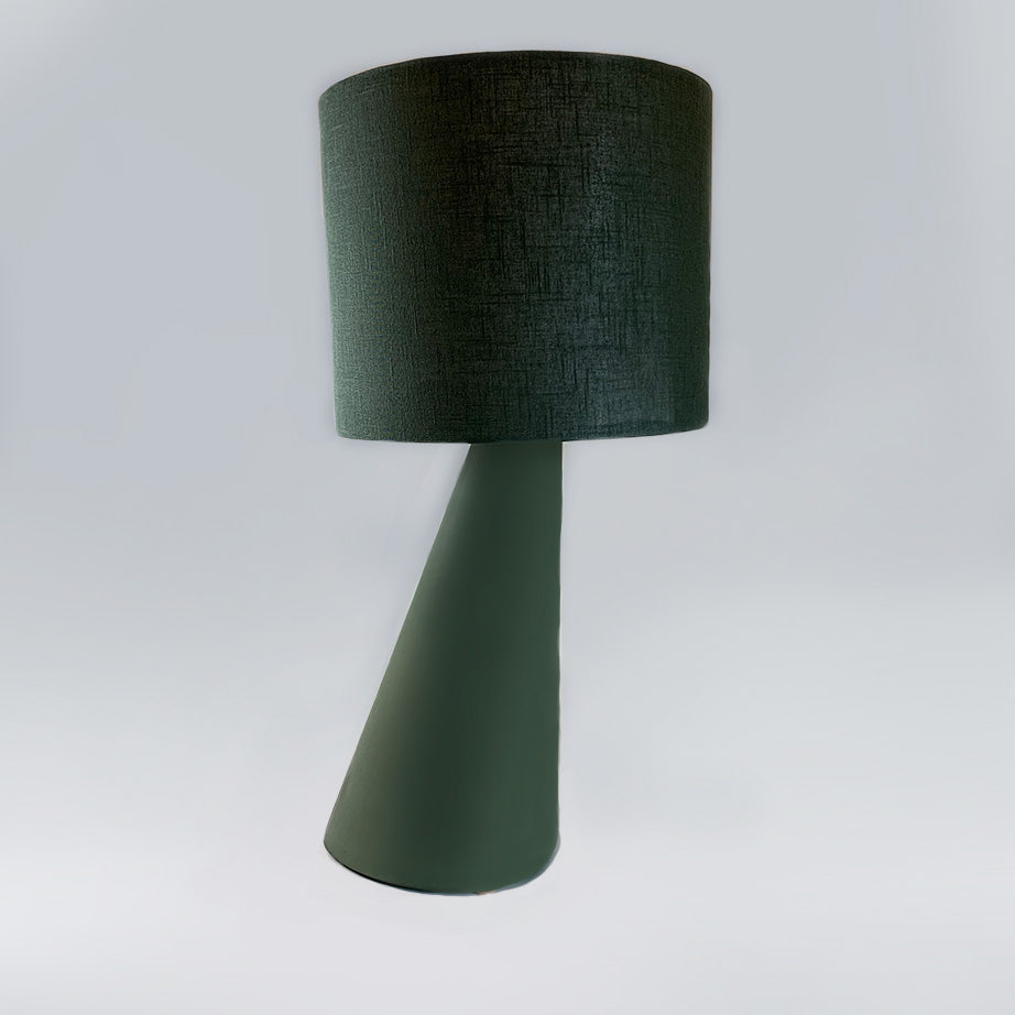 Right Angle - Lamp & Shade - Olive Skin