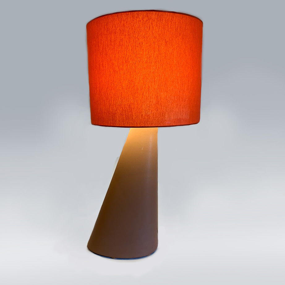 Right Angle - Lamp & Shade - Burning Rust